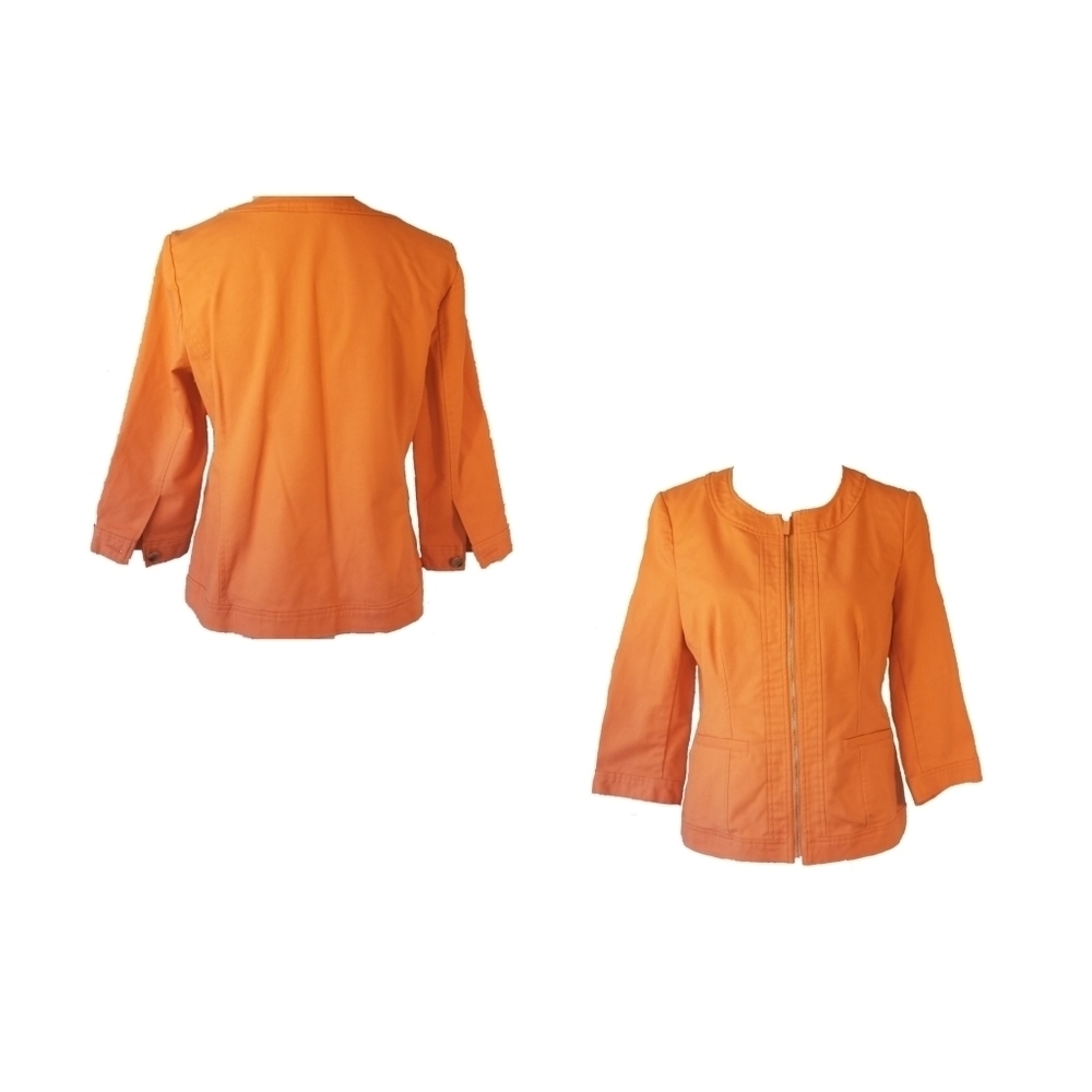 Resin Zip Retro Jacket, Size 10 - Picture 3 of 4